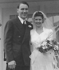 Ollie and Marguerite, their wedding portrait